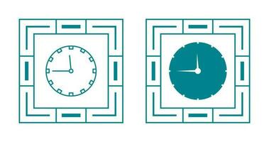 icono de vector de reloj de pared