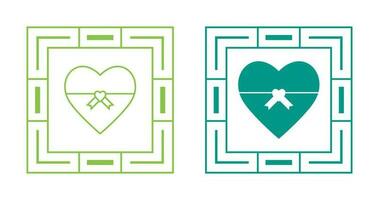 Heart shaped Gift Vector Icon