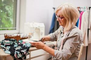 A woman tailoring photo