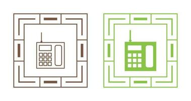 Wireless Landline Phone Vector Icon