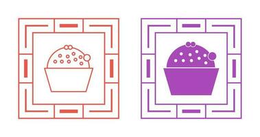 Cup Cake Vector Icon