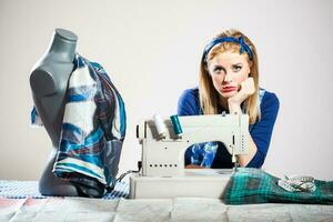 A female seamstress photo