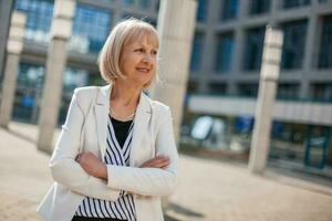 Portrait of a senior businesswoman photo