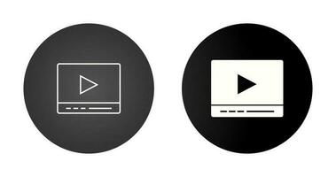 Video Player Vector Icon