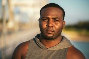 Portrait of an African American man photo