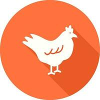 icono de vector de pollo