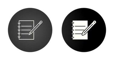 Notebook and Pen Vector Icon