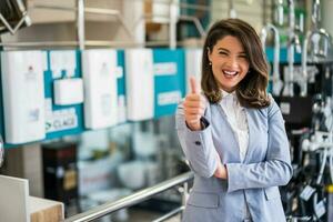 Women who own a bathroom-related shop photo