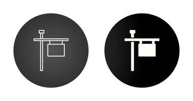 Post Sign Vector Icon