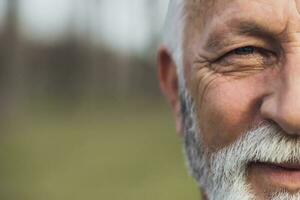 Portrait of a senior businessman, close-up photo