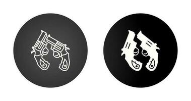 Two Guns Vector Icon