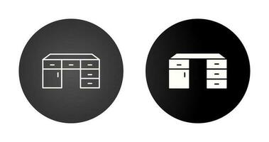 Table with Drawers Vector Icon