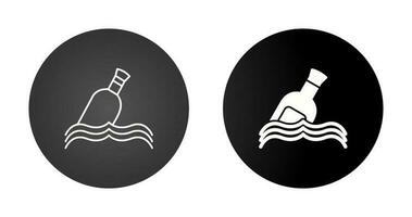 Bottle in Water Vector Icon