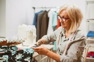 A woman tailoring photo