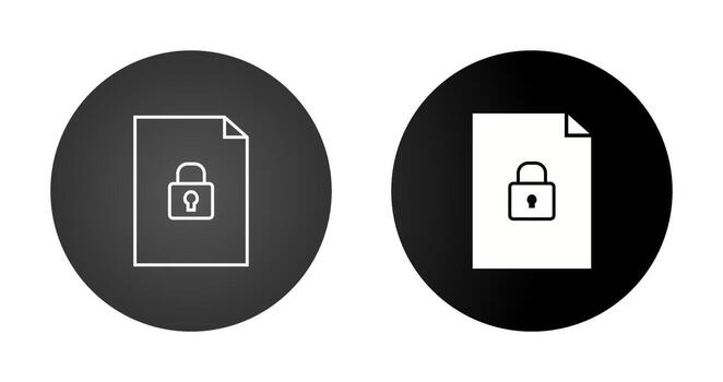 Secure Document Vector Icon