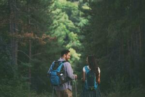 Couple spending time outdoors photo