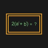 Solving Formula Vector Icon
