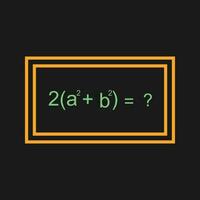 Solving Formula Vector Icon