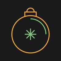 icono de vector de bola de Navidad