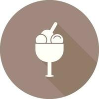 Ice cream goblet Vector icon