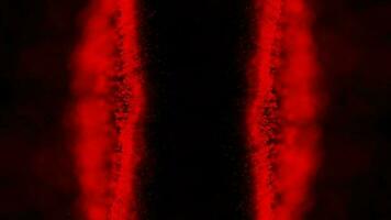 Red color moving particles background video