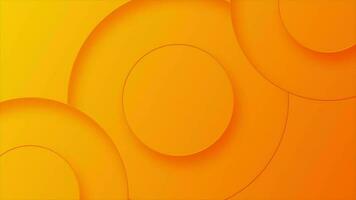 Orange gradient 3D circular pattern background video