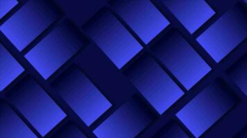 Blue color sliding box pattern background video