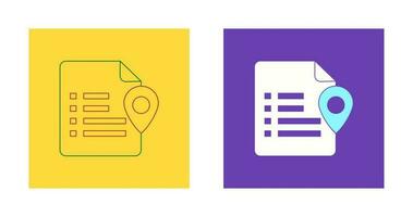 Document Location Vector Icon