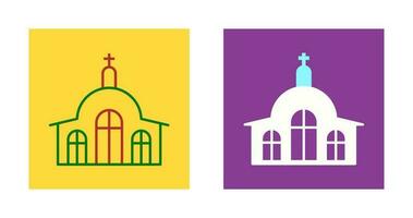 icono de vector de iglesia