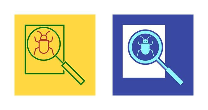 icono de vector de depuración