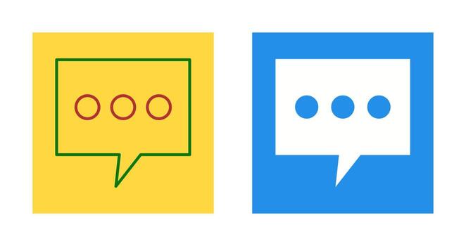 icono de vector de burbuja de mensaje único