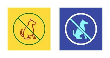 No Pet SIgn Vector Icon