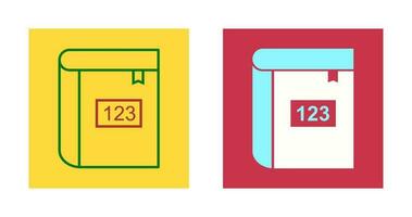 Math Book Vector Icon