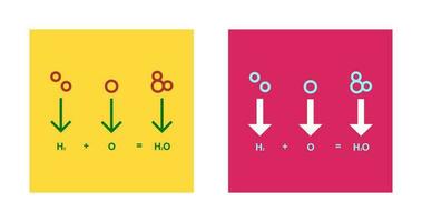 icono de vector de fórmula química