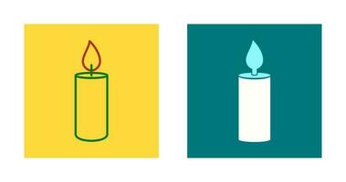 Lit Candle Vector Icon