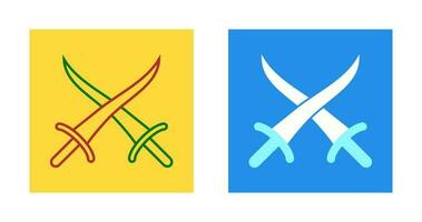 Sword Fighting Vector Icon