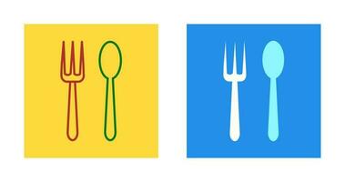 Spoon and Fork Vector Icon