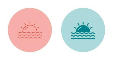 Sunset Vector Icon