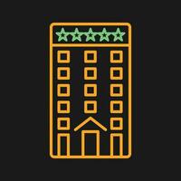 Five Star Building Vector Icon