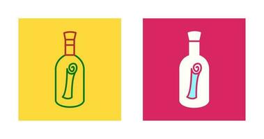 Scroll in Bottle Vector Icon