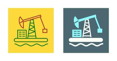 Oil Platform Vector Icon