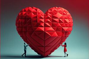Love Valentine day concept illustration photo