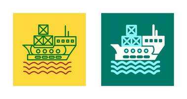 Delivery via Shipping Vector Icon