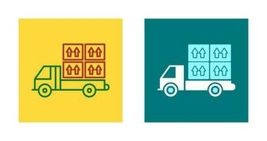 Loaded Truck Vector Icon