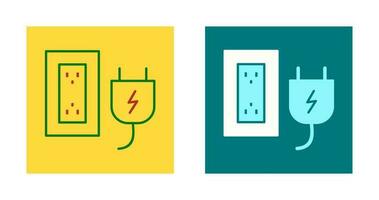 Plug and Socket Vector Icon