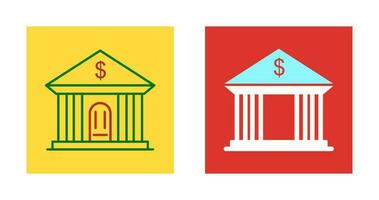 Bank Building Vector Icon