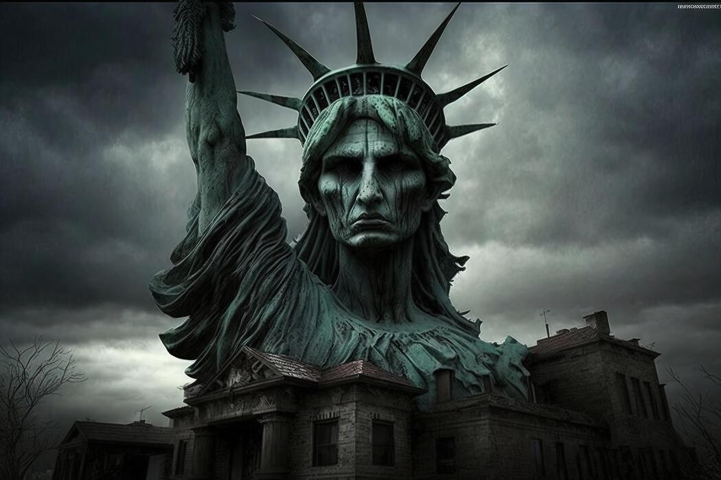 「LADY LIBERTY」スティーブマックギー ３Dアート サイン有 Sticker liberty statue - PIXERS.CA