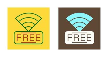 icono de vector wifi gratis