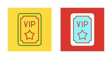 icono de vector de pase vip