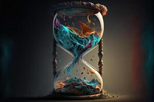 time running fast abstract wasting of time concept quick, fast, speed time Illustration photo